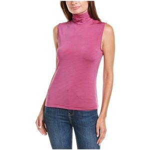 St. John Stripped‎ Turtleneck Tank Top